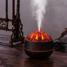 Humidificateur Bonfire 300 Ml USB Silencieux Diffuseur de Flamme Essentielle ArrĂŞt Automatique pour la Maison, le Bureau, la Salle de Sport Grain de