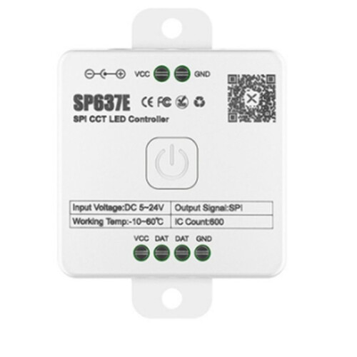 And-SP637E SPI DC5-24v Dual Controller with Remote Control Support 2.4G Touch Remote Control 2