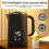 Electric Kettle Suitable for Making Tea and Coffee,Digital Display Temperature Control DoubleLayer Insulation Kettle(EU) 3