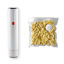 Machine à Sceller Sous Vide Électrique Portative à Bouton pour la Maison, Petite Pompe à Vide Portable pour Aliments, Fournitures de Conservation
