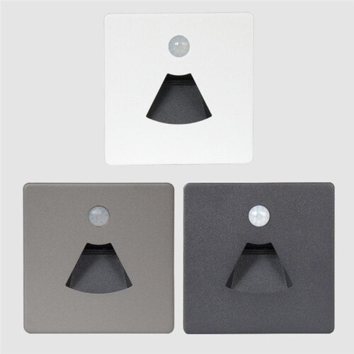 3W LED Motion Sensor Night Light LED Embedded Stair Step Waterproof Light with Motion Sensor for RV Boat Ship Trailer,C 1