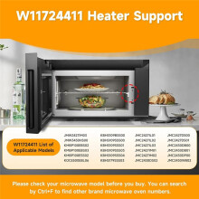 W11724411 W10909479 Heater Support for Jenn-Air Microwave Oven Grill Replaces 461967753871