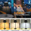 USB Rechargeable Table Decor LED Lamp 3 Color Dimmable for Room Ambient Night Lighting Bedside Desktop Lights A 7