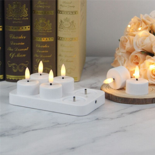 Velas LED Sin Llama con Pilas, 12 Unidades 1