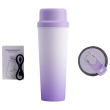 Stainless Steel Wireless Portable Blender 650ml USB Rechargeable Juicer Orange Juice Mixer 20blades Crushed Ice B