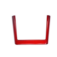 Car Center Console Wireless Charging Panel Outer Frame Carbon Fiber Trim Sticker for Model 3 2024