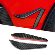 Frontstoßstangen-Seitensplitter-Spoiler mit Nebelscheinwerfern, Carbonfaser-Zierleiste für Mustang 2024