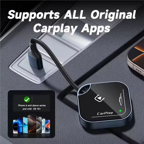 Caixa CarPlay Sem Fio para Carro, Dongle Conecte e Use CarPlay   Box 2