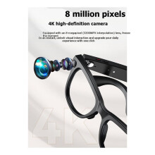 2026 8MP Glasses with Camera Video Recording AI Photo Recognition Call Voice Translation Sunglasses C