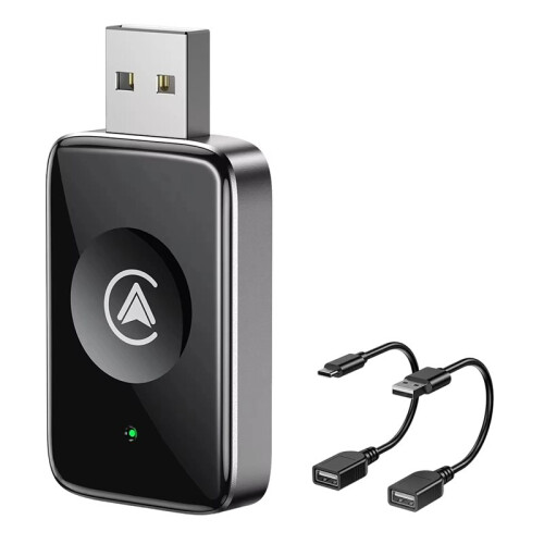 Car Wireless Android Auto Carplay 2in1 Box Wired to Wireless Dongle Plug& CarPlay Android Auto   Box 1