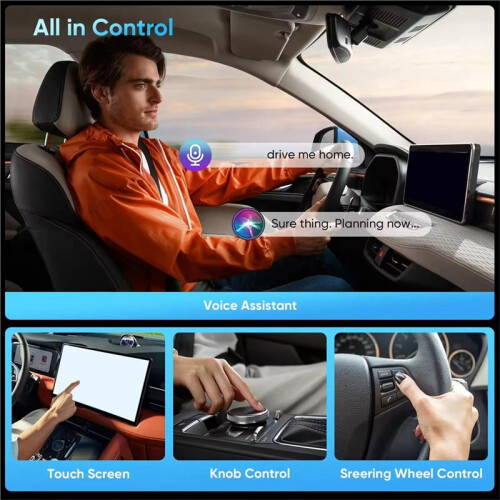 Car Wireless Carplay Android Auto 2in1 Box Wired to Wireless Dongle Plug& Android Auto CarPlay   Box 1