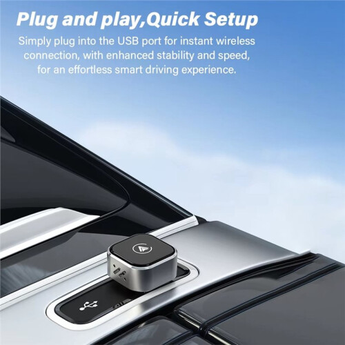 Car Wireless Carplay Android Auto 2in1 Box Plug& Box Wired to Wireless Dongle CarPlay Android Auto   Box 1