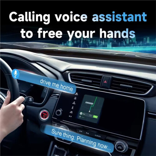 Car Wireless Android Auto Carplay 2in1 Box Wired to Wireless Dongle Plug& CarPlay Android Auto   Box