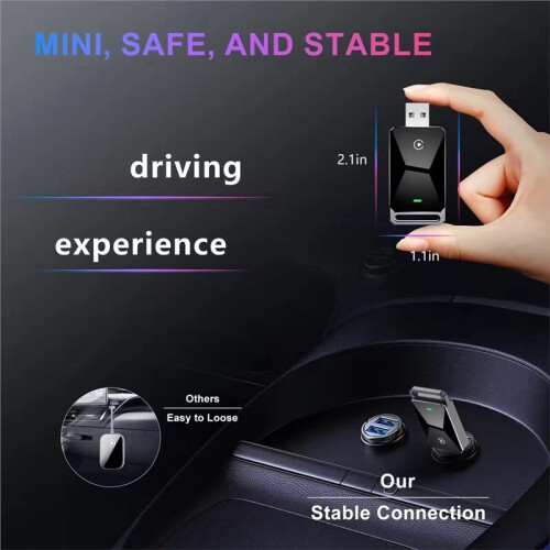 Car Wireless Carplay Android Auto 2in1 Box Wired to Wireless Dongle Plug& CarPlay Box   Box 2