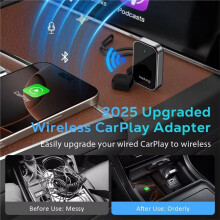 Car Wireless Carplay Box Adapter Wired to Wireless Dongle Plug& CarPlay Box Box