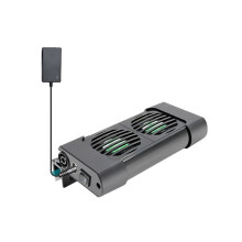Aquarium Chiller Cooling Fan Adjustable Fish Tank Cooling Fan for Water Tank Aquarium Tank Chiller 2 Heads EU Plug