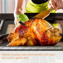 Termômetro de Carne Inteligente, Termômetro de Alimentos Sem Fio  com Alerta Inteligente para Defumador, Churrasco, Cozinha, Fritadeira A Ar,