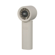Portable Handheld Fan 3 in 1 Personal Fan 100-Speed Infinite Wind Halter Fan Desktop Fan for Office Outdoor Apricot