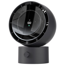 Desk Fan, Small Oscillating Fan, Table Air Circulator Fans for Bedroom, Rechargeable Battery Operated Fan Black