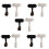 Adjustable  Track Light Black and White Single Phase Bulb Replaceable Plastic Track Light DIY Accessories 2