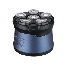 Rasoirs Électriques pour Hommes Chauves, Rasoirs Magnétiques 6D, Rasoirs à Barbe Rechargeables, Écran LED, Tondeuse à Cheveux Étanche B