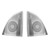 Autoclaxonhoes A-Stijl Tweeter Claxonhoes RVS Beschermhoes voor S-Klasse W222 2014-2020