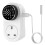Digital WiFi Thermostat Plug Socket LCD Screen Temperature Controller with Waterproof Sensor Probe UK Plug 1