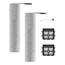 5 Pcs Roller Brush and HEPA Filter Set for Floor Combo/Scientist M7/M5/M9 Floor Scrubber Vacuum Cleaner Parts