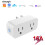 Tuya WiFi  Socket   Plug16A Timer Afstandsbediening Dubbele Stopcontact Amerikaanse Stekker 2