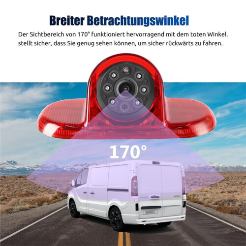 Car High Brake Light Camera Reversing Image Camera Rear View Camera for  Trafic   Vivaro A 2