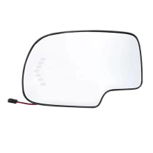Car Reversing Mirror Lens Mirror Glass Lens with Heated for Silverado Escalade 2003-2007 Left