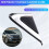 Car Side Mirror Triangle Garnish Panel Window Triangle Plate 86190C5000 86180C5000 for  Sorento 2016-2020 Right 2