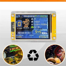 Upgraded 3400KH/S 2.8 Inch Display Bitcoin Crypto Solo Lottery Miner NMMiner NerdMiner+4 Slots Stand Lottery Miner