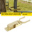 Instant Locking Gate  Heavy-Duty One-Hand Gate  for Farm, Ranch & Backyard Automatic Spring Lock 6