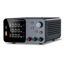 Gleichstromnetzteil, 30 V, 10 A, Netzteil, USB-Aufladung, Einstellbares, Geregeltes -Schaltnetzteil mit Ausgangstaste (US)