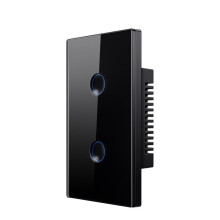 Tuya WiFi  Touch  110-240V 2.5D Concave Stijl Zigbee3.0 Signaalversterker Werkt met Alexa  Home 2 Gang