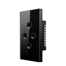 Zigbee  Touch-Schalter 110-240 V, 2,5 D Konkaver Stil, Zigbee3.0-Signalverstärker, Kompatibel mit Alexa  Home, 4-Fach