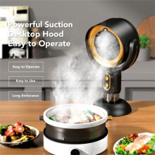 Cappa Aspirante Portatile da Tavolo con Filtro In Cotone, Ventola di Scarico da Cucina Portatile Alimentata Tramite USB per Appartamento A