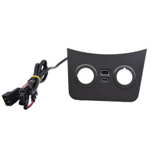 Car PD QC3.0 TYPEC Charger Phone Charging Adapter Car Charger Bezel Cover for Reina Verna 2010-2016 Black