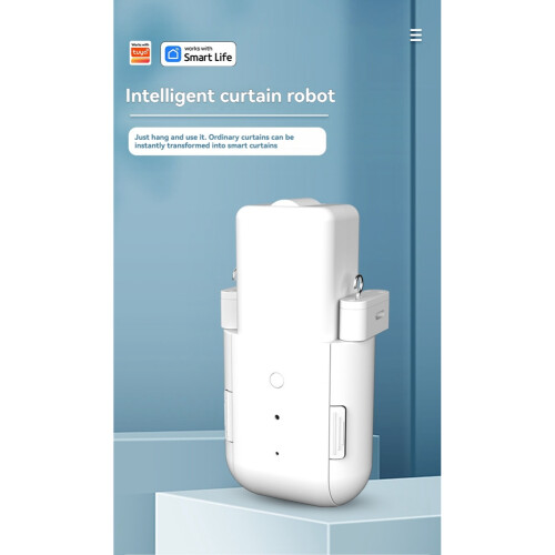 2PCS Automatic Curtain Opener with Voice Control WIFI  Curtain Motor Temperature Light Sensor Silent Timing 2