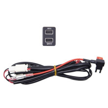 Prise de Charge Rapide Double USB QC3.0 pour Voiture, Adaptateur Secteur pour Outlander L200 Triton
