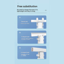 2PCS WIFI Automatic Curtain Motor with Voice Control Remote Temperature and Light Sensors for Home Automation