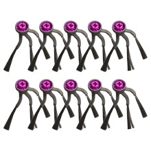Brosses Latérales pour Aspirateur Robot Autovideur pour Midea V16 / pour J15 Evo Ultra - Pièces Détachées - Brosses de Bord en Nylon - 10