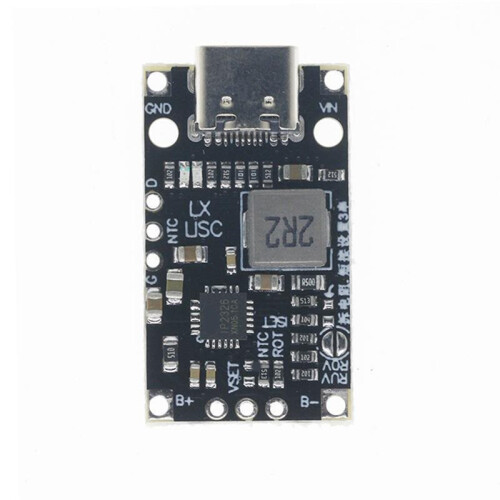 2Pcs USB 2S BMS 15W 8.4V 1.5A Lithium Battery Charger Boost Module with Balanced Support Fast Charge Indicator Type-C 2