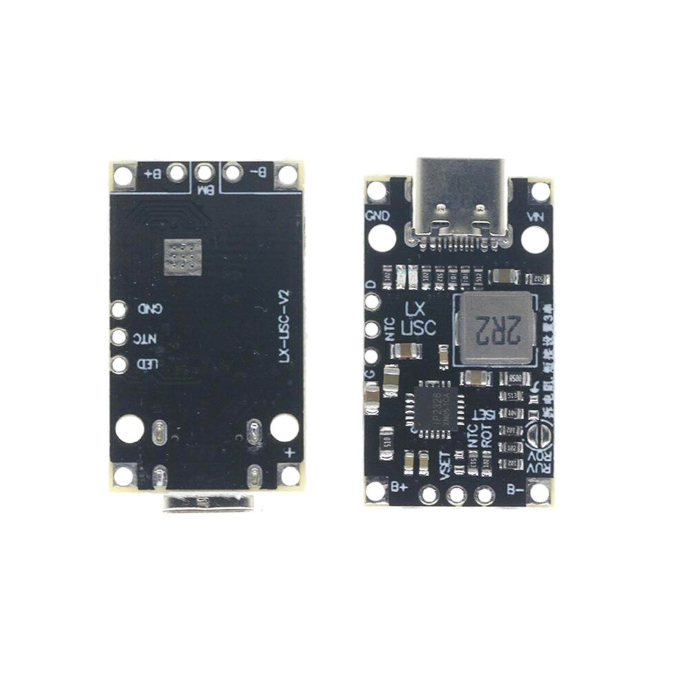 2Pcs Usb 2S Bms 15W 8.4V 1.5A Lithium Battery Charger Boost Module With Balanced Support Fast Charge Indicator Type-C 4713933419325