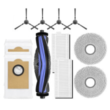 Kit de 11 Pièces pour Aspirateur Robot pour M3 : Brosses Latérales Principales, Lingettes de Nettoyage, Filtres, Sacs à Poussière et