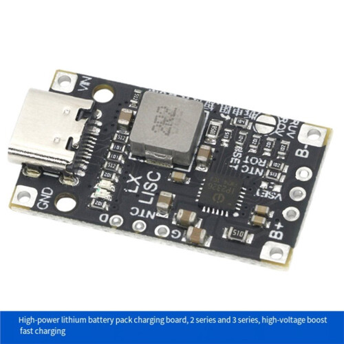2Pcs USB 2S BMS 15W 8.4V 1.5A Lithium Battery Charger Boost Module with Balanced Support Fast Charge Indicator Type-C 2