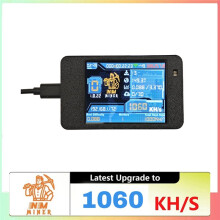 1060KH/S NMMiner+ NerdMiners Bitcoin Crypto Solo Lottery Miner 2.8 Inch Display met Behuizing Geüpgrade NerdMiners