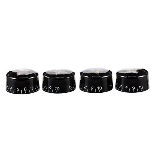 4Pcs Guitar Knobs Volume Tone Control Knob for LP Style Electric Guitar Parts Abalone Star Knobs