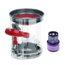 Dust Bin Replacement Compatible with V12 V10SLIM SV18 SV20 Vacuum Cleaner Canister Dust Bucket Collector with Hepa Filter